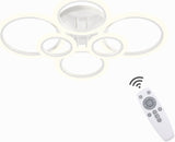 Moderne LED plafondlamp woonkamer dimbaar met afstandsbediening