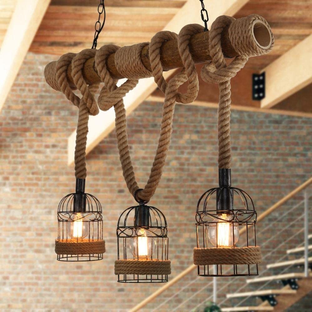 Snel Factureerbaar maaien Hanglamp, henneptouw, ijzer industrieel Zwart – Bluebell Shop