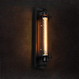 Wandlampen Set van 2 industrieel Edison vintage zwart