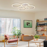 Moderne LED plafondlamp woonkamer dimbaar met afstandsbediening