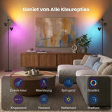 LED Vloerlamp Dimbaar RGB met Afstandsbediening -Moderne Staande Lamp