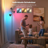 LED Vloerlamp Dimbaar RGB met Afstandsbediening -Moderne Staande Lamp