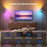 LED Vloerlamp Dimbaar RGB met Afstandsbediening -Moderne Staande Lamp