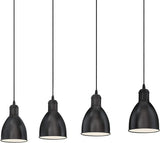 Hanglamp 4 delig modern industrieel 