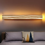 Houten Wandlamp LED 16W 100CM Eiken Wandlamp Warm Wit  woonkamer slaapkamer modern landelijk