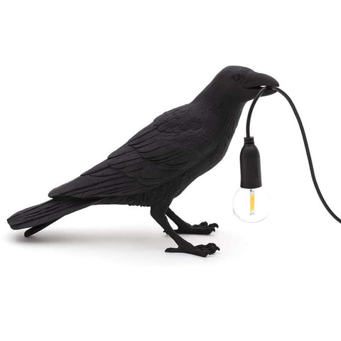 Vogel Lamp - Raaf - Kraai - Bureaulamp - Vogellamp - kamerlamp