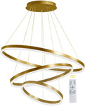 LED Hanglamp ,3 Ringen ,Goud ,dimbaar