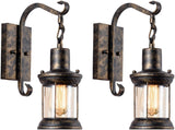 Industriéle Wandlampen Set van 2 lantaarn