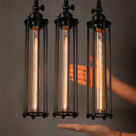Set van 2 Hanglampen- E27-Zwart - Industrieel - Lamp