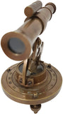 Theodoliet  hoekmeetinstrumentmessing antiek vintage 13,5 cm hoog