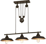 Hanglamp 3 lampen vintage  industrieel