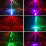 Disco Laser 15 in 1 Lichteffect met 6 roterende lasers