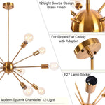 Kroonluchter Hanglamp 12 - Vlams Goud Modern