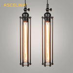 Set van 2 Hanglampen- E27-Zwart - Industrieel - Lamp